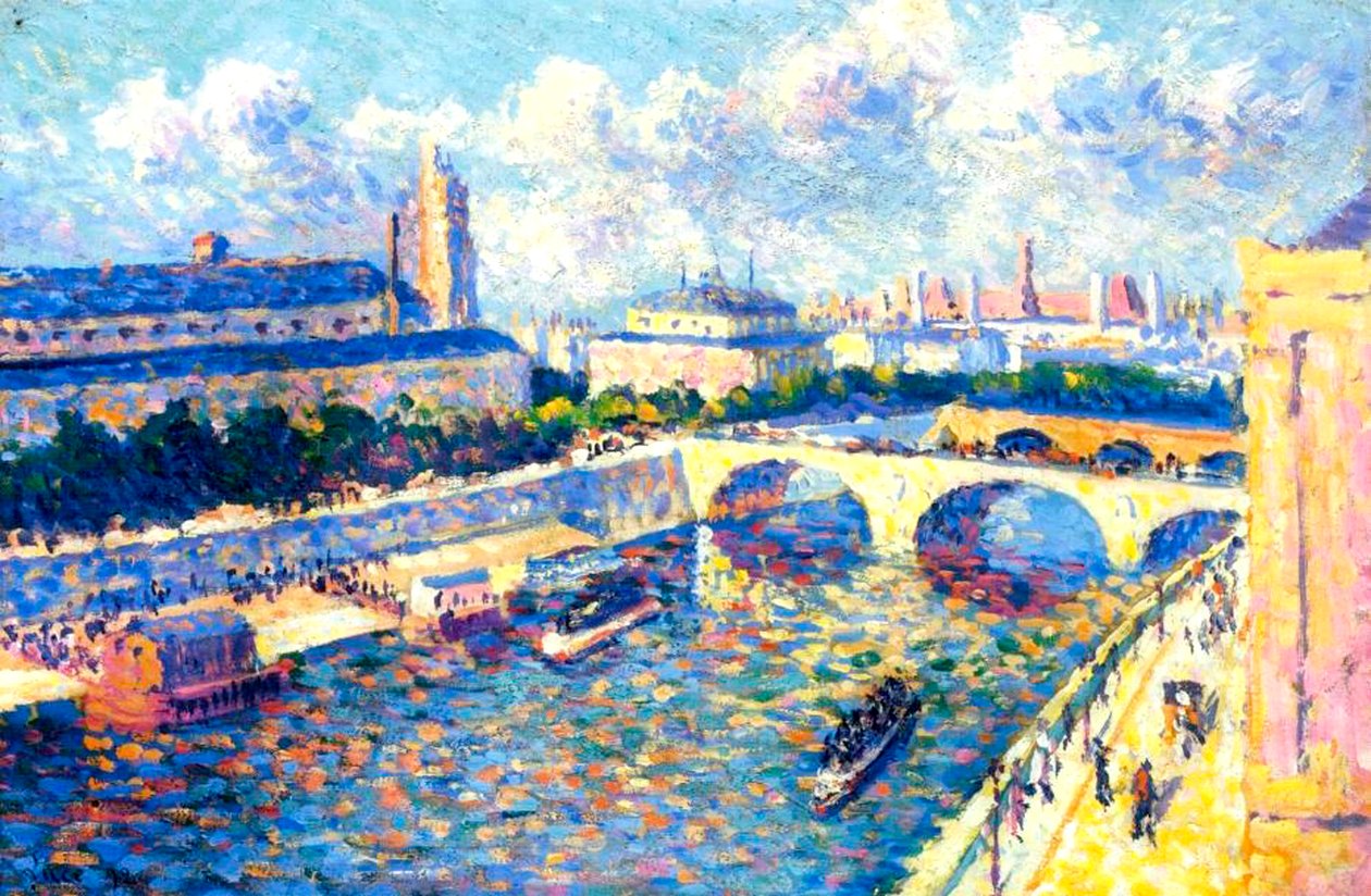 El Sena, París, 1892 de Maximilien Luce