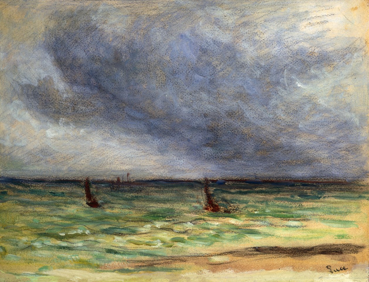 La partida de los arrastreros de Maximilien Luce