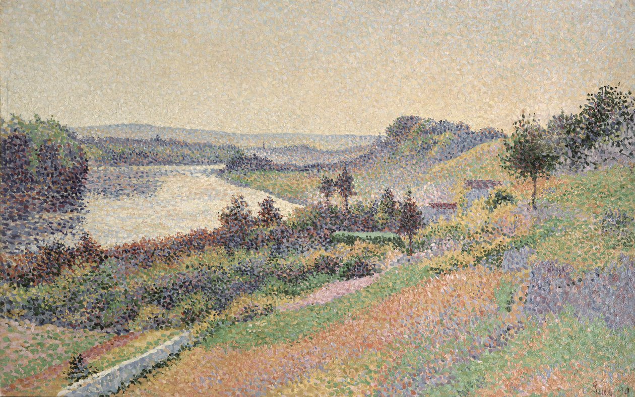 El Sena en Herblay, 1890 de Maximilien Luce