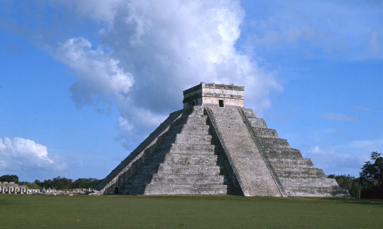 El Castillo, equinoccio en Chichen Itza, período Posclásico de Mayan