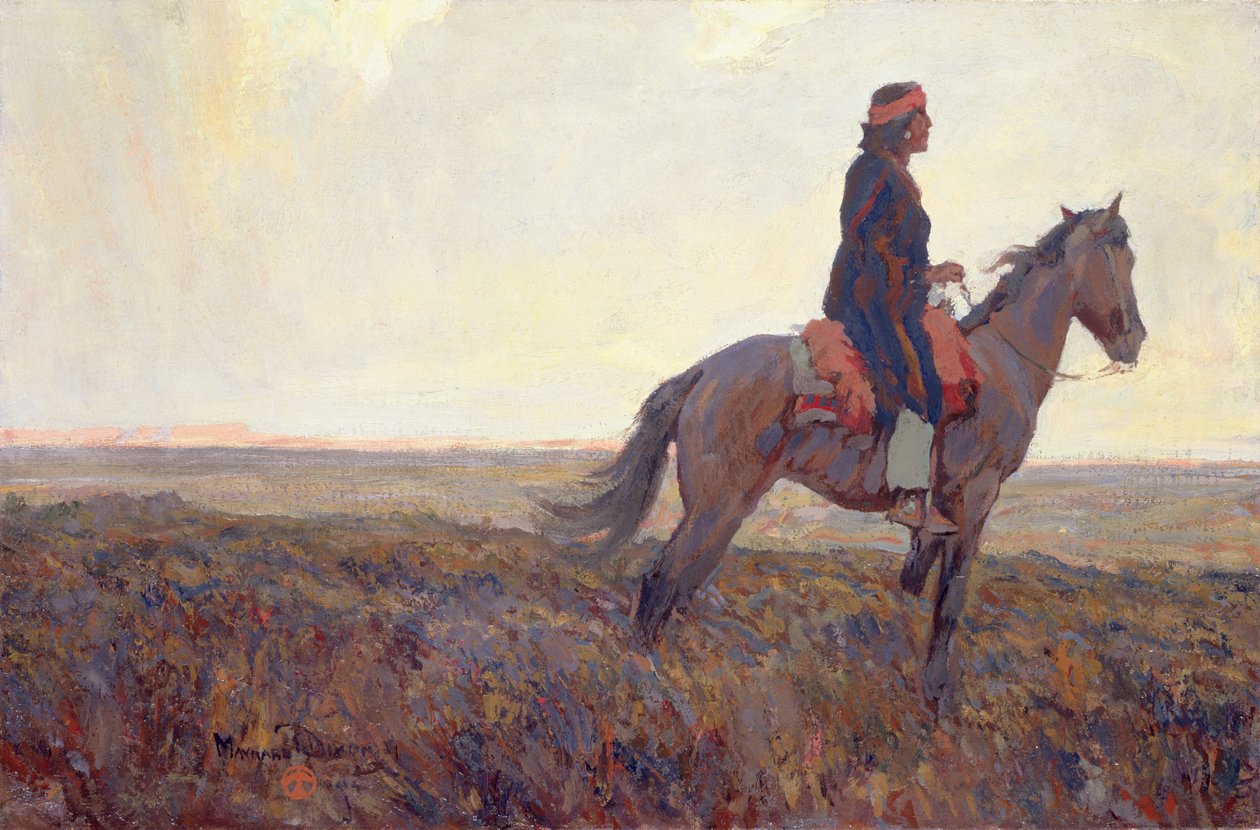 El Navajo (óleo sobre lienzo) de Maynard Dixon