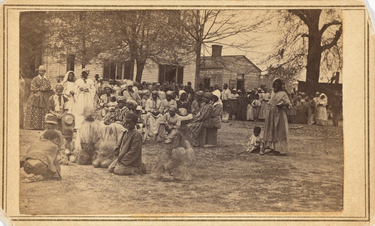 Campo de refugiados, plantación Bullard, 1864 (foto) de McPherson & Oliver