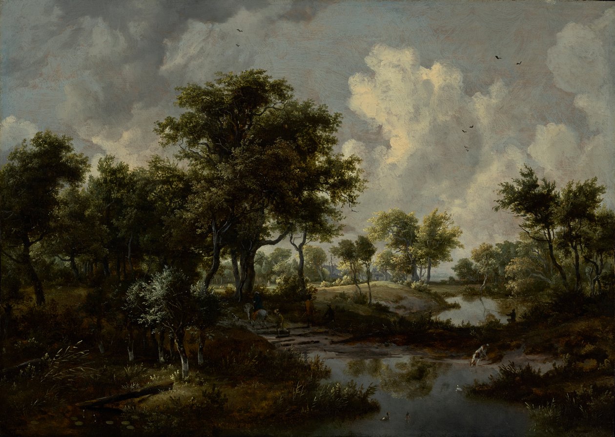 Un Paisaje Boscoso de Meindert Hobbema
