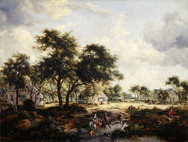 Paisaje boscoso de Meindert Hobbema