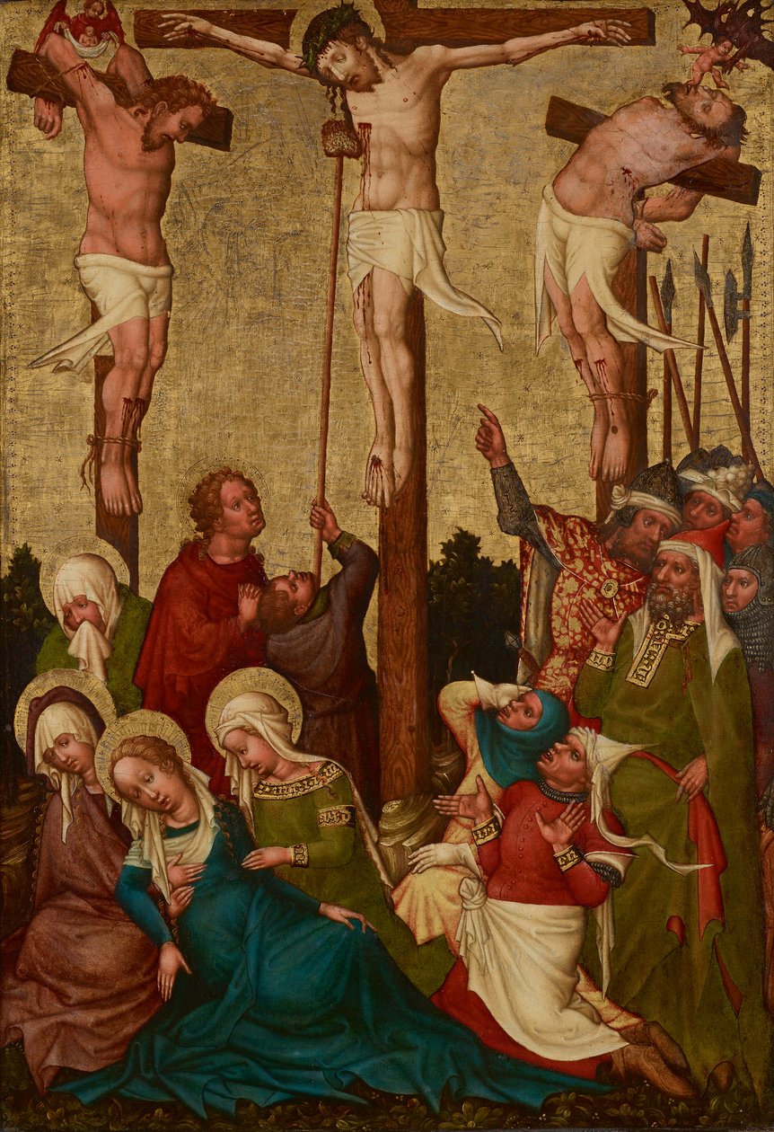 Crucifixión de Cristo de Meister der St. Lambrechter Votivtafel