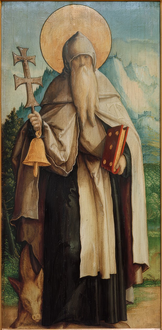 San Antonio como ermitaño de Meister von Messkirch