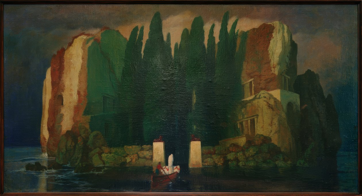 La isla de los muertos (Copia de A. Böcklin) de Melchior Lechter