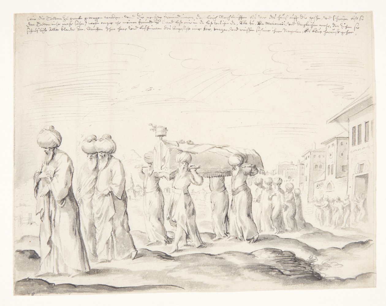 Procesión fúnebre turca de Melchior Lorck