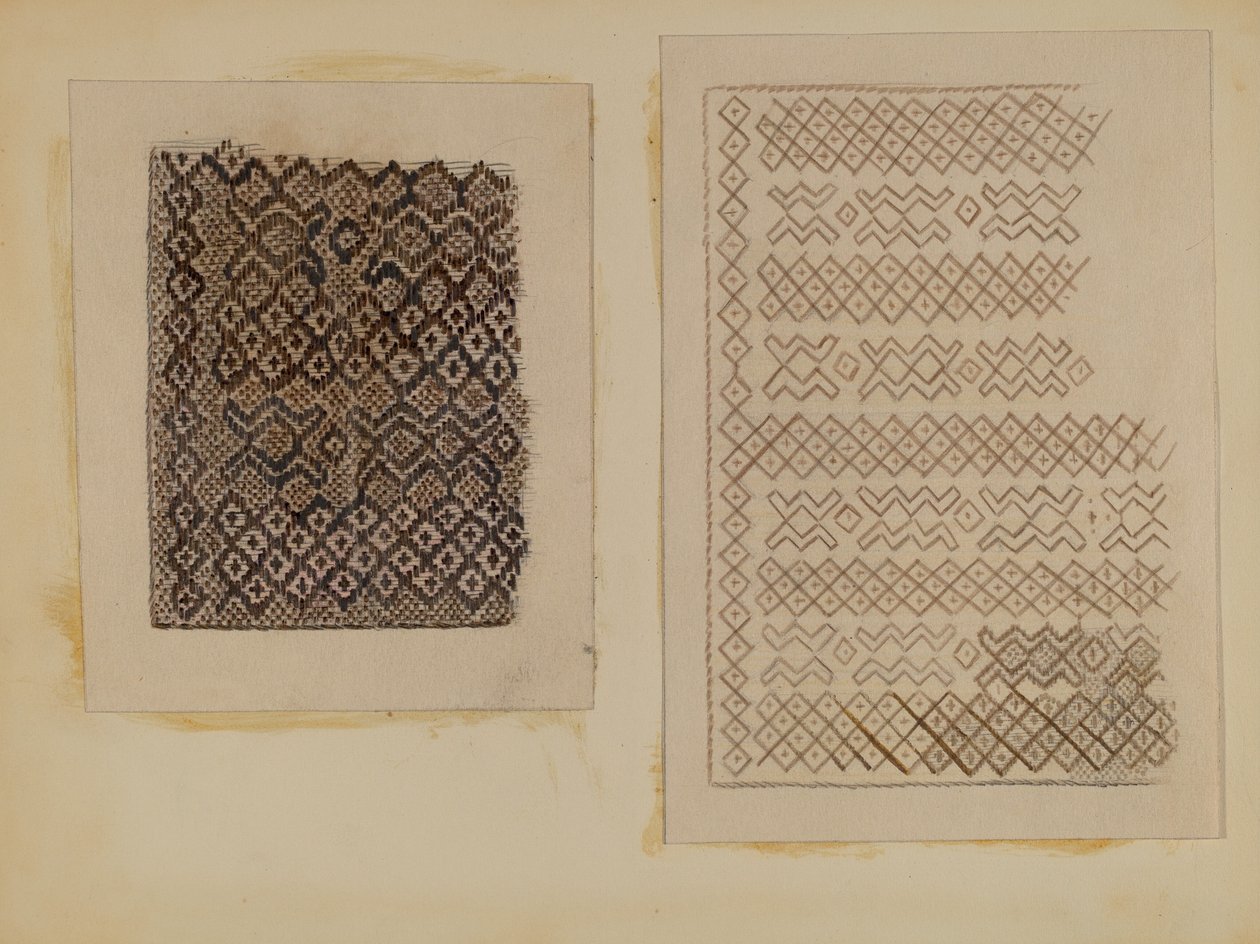 Material tejido de juncos, c. 1935 de Melita Hofmann