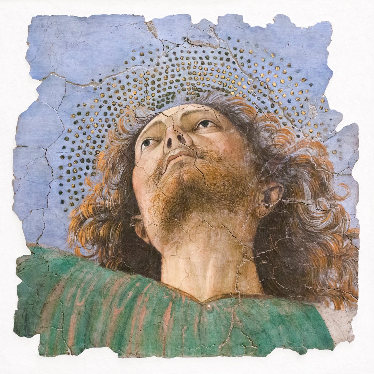 Cabeza de apóstol, hacia 1480 (fresco) de Melozzo da Forli