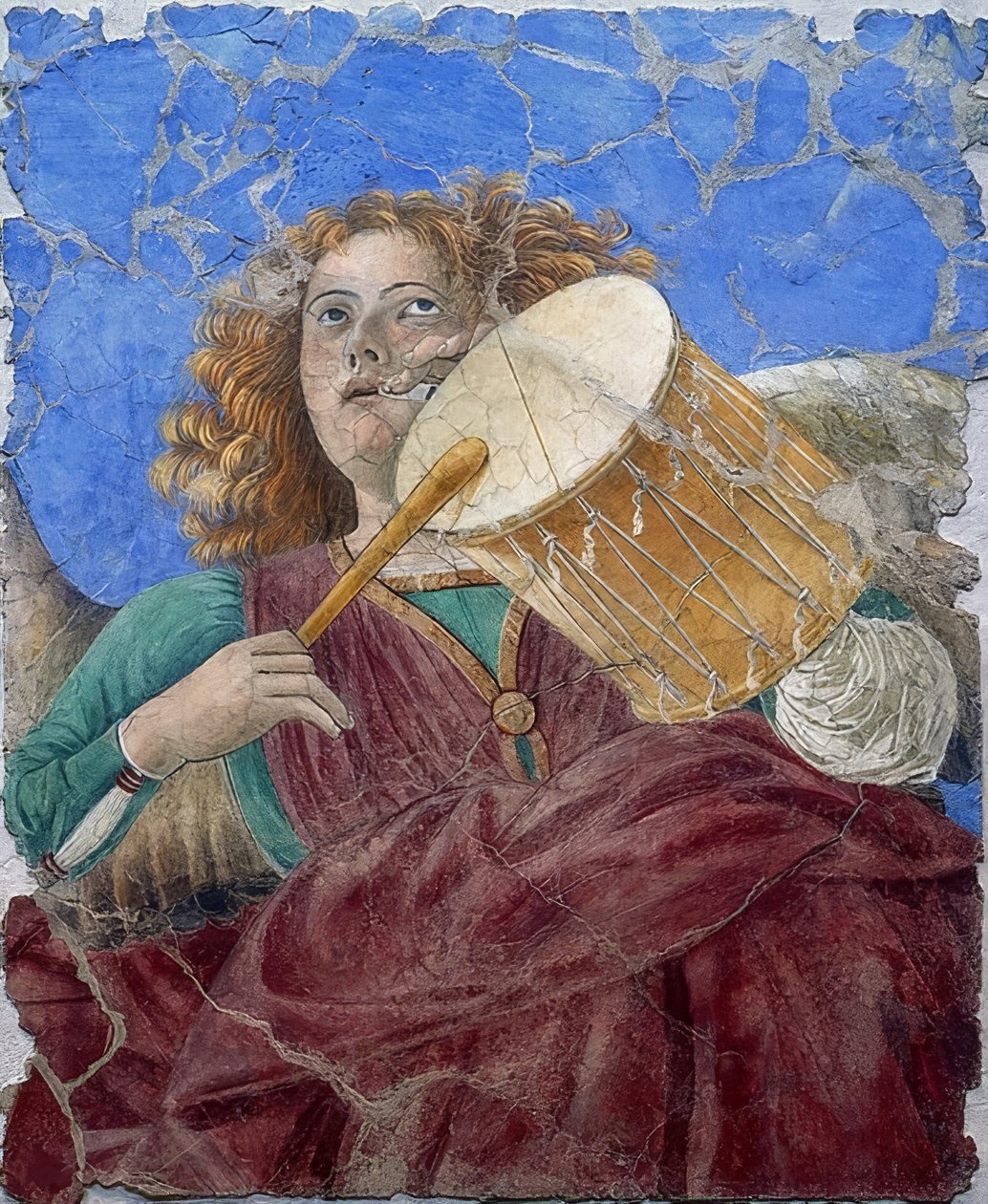Ángel músico de Melozzo da Forli