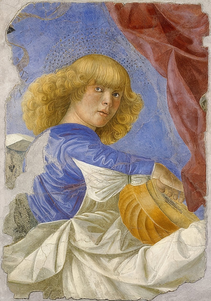 Ángel músico. Alrededor de 1480 de Melozzo da Forli