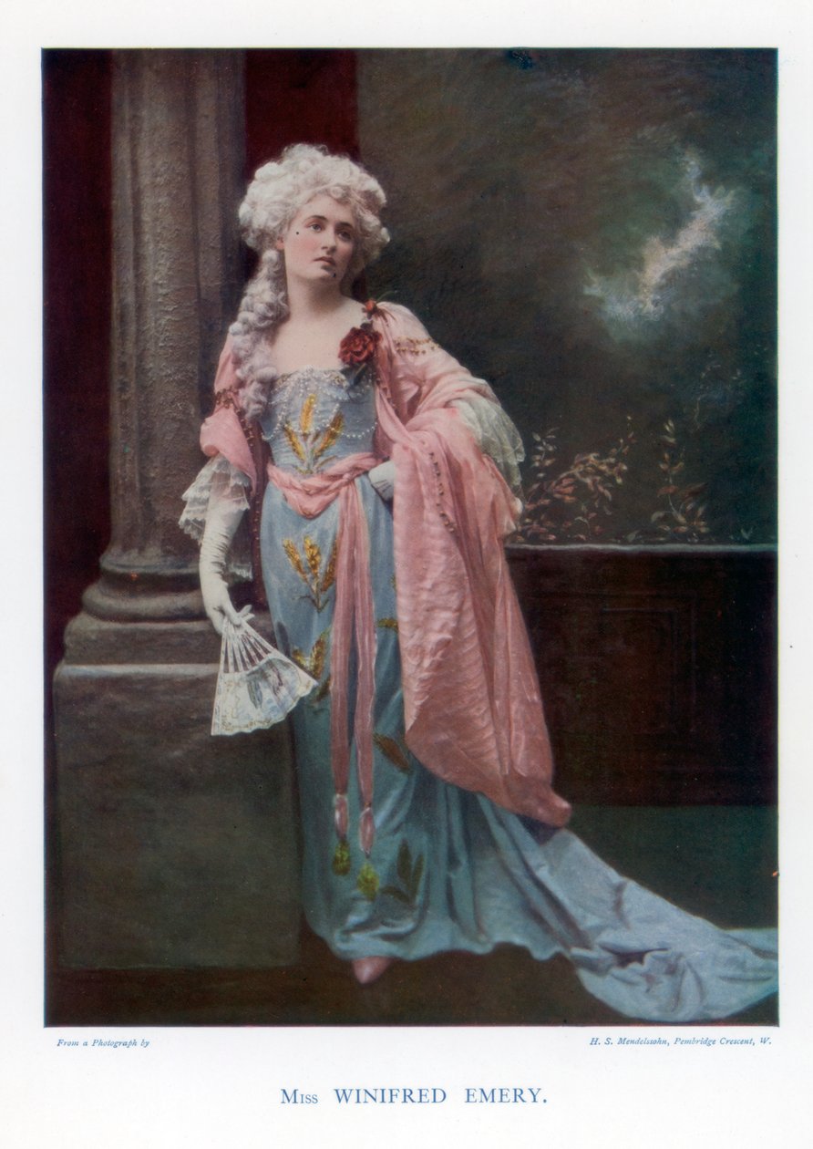 Winifred Emery, actriz inglesa de Mendelssohn