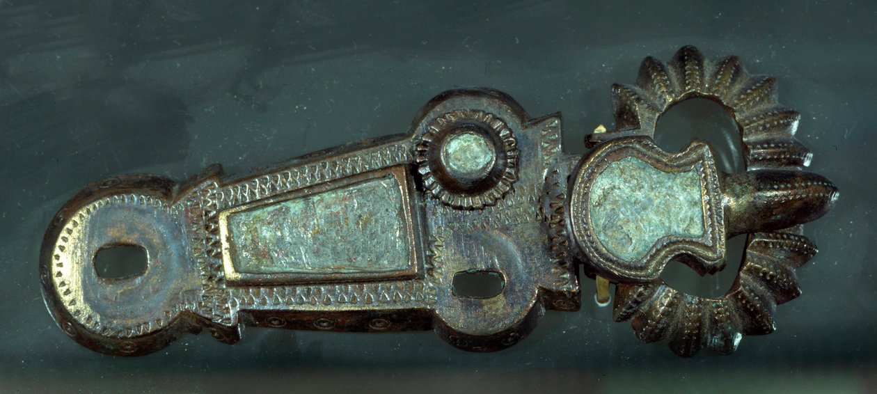 Arte merovingio: hebilla de cinturón de Merovingian