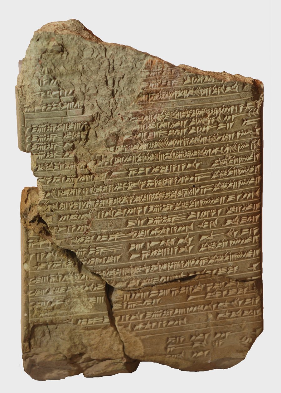 Tabla cuneiforme con recetas médicas, Nínive (arcilla) de Mesopotamian