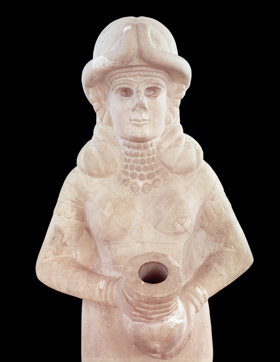 Diosa de la Fertilidad, de Mari, Medio Éufrates (detalle) de Mesopotamian