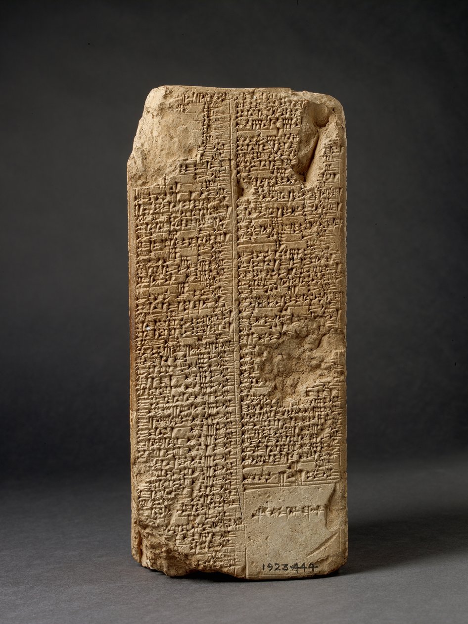 Prisma de la Lista de Reyes (arcilla) de Mesopotamian