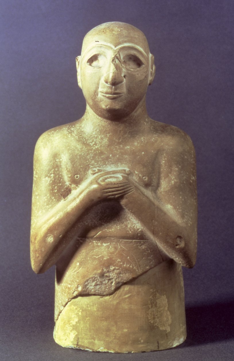 Estatua del dios Utu, mesopotámico, c.2400 a.C. de Mesopotamian