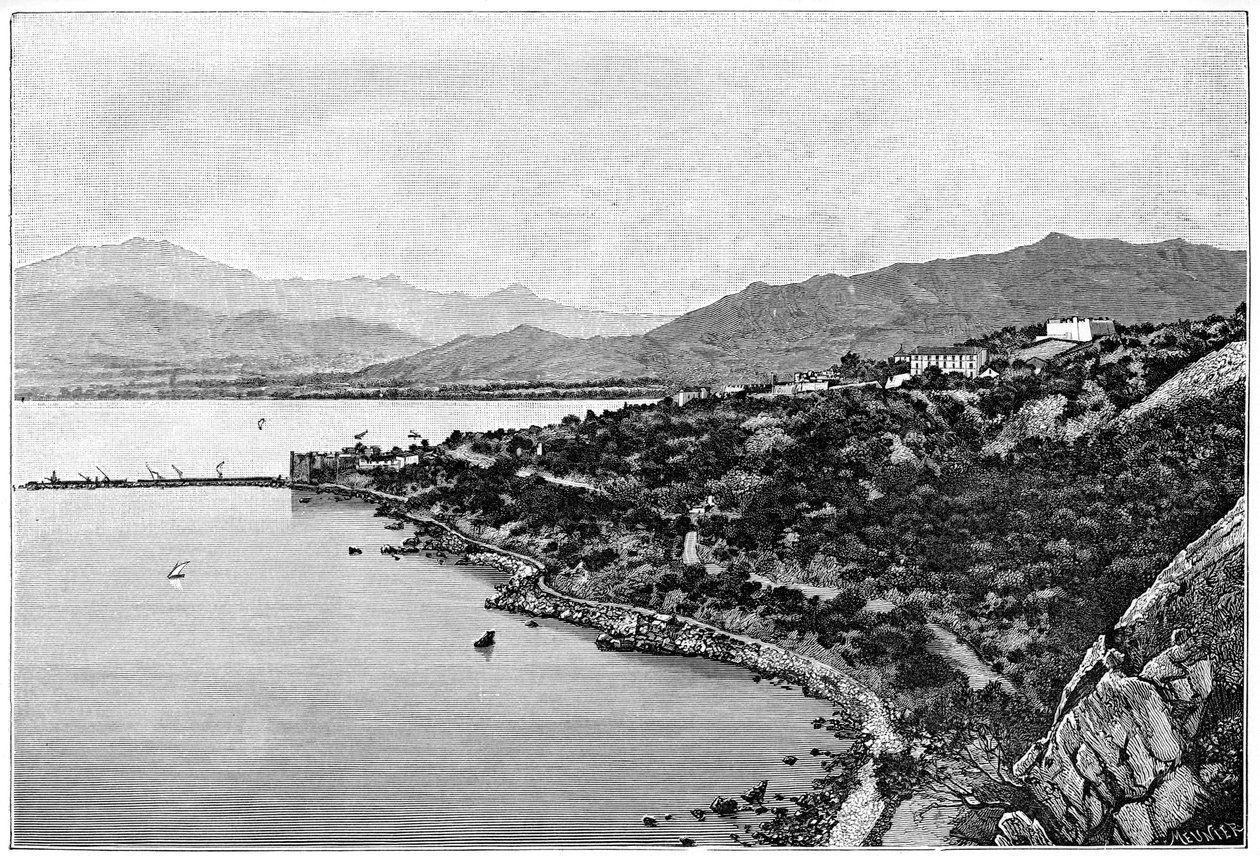 Vista de la Bahía de Stora, c1890 de Meunier