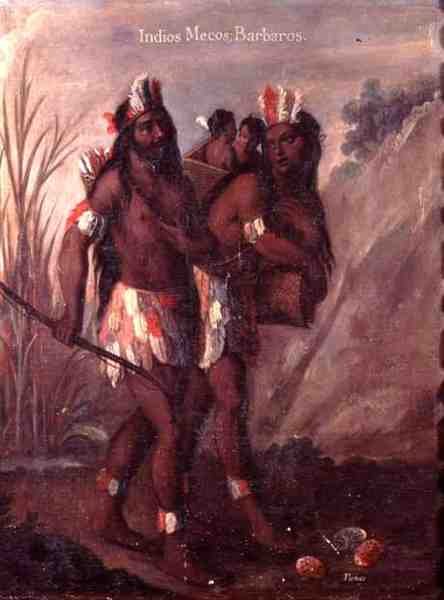 Cruce de razas indias (óleo sobre panel) de Mexican School