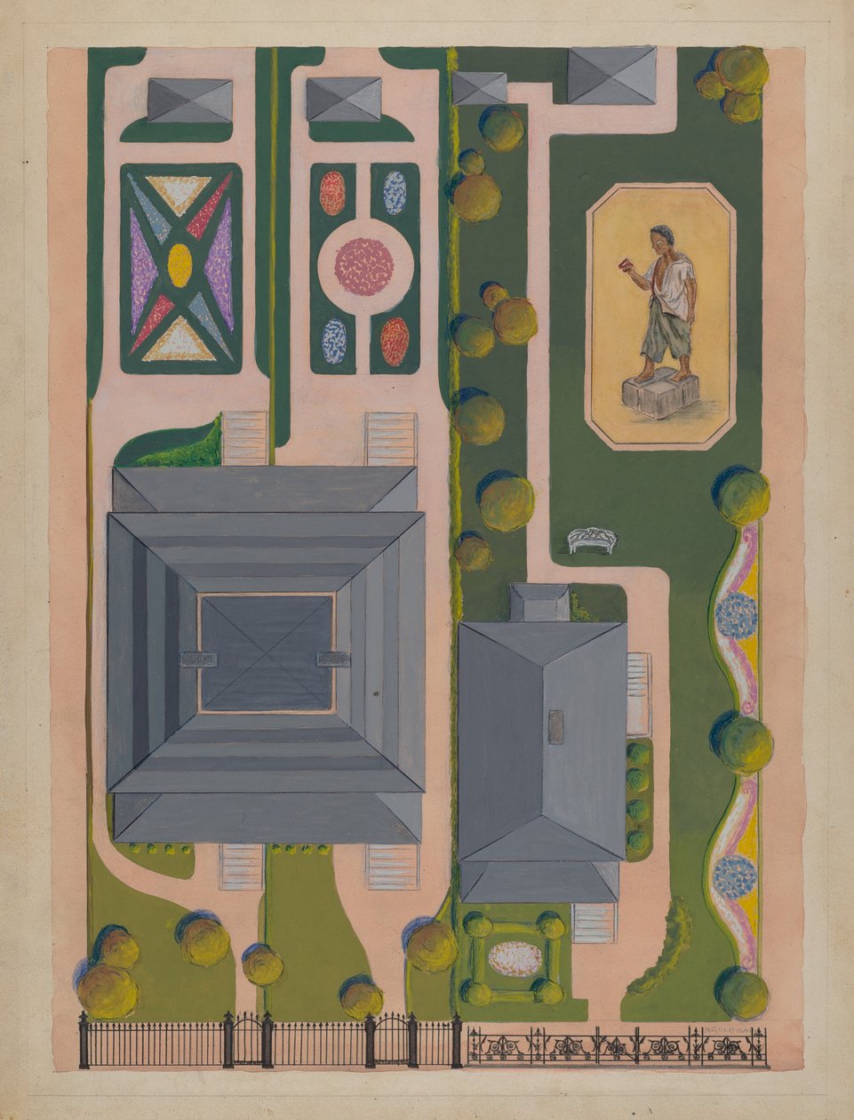 Ward y Jardines Verdes, c. 1936 de Meyer Goldbaum
