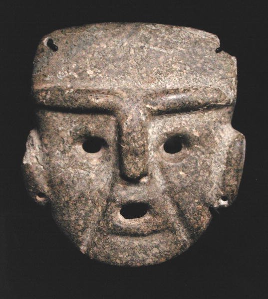 Máscara, 300-100 a.C. (piedra verde) de Mezcala Mezcala