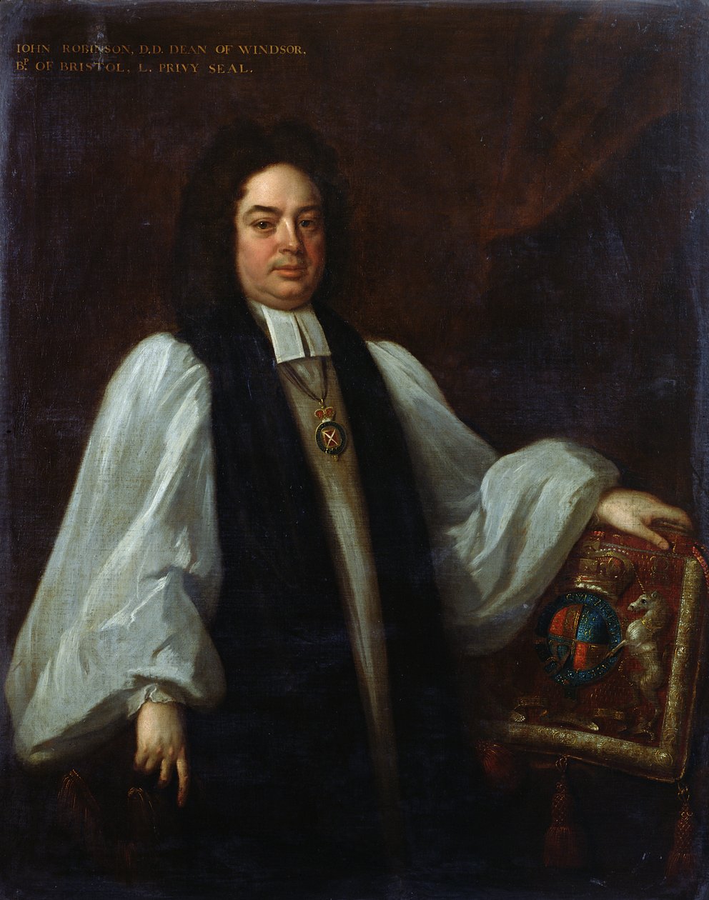 Retrato del Obispo John Robinson (1650-1723) c.1711 de Michael Dahl
