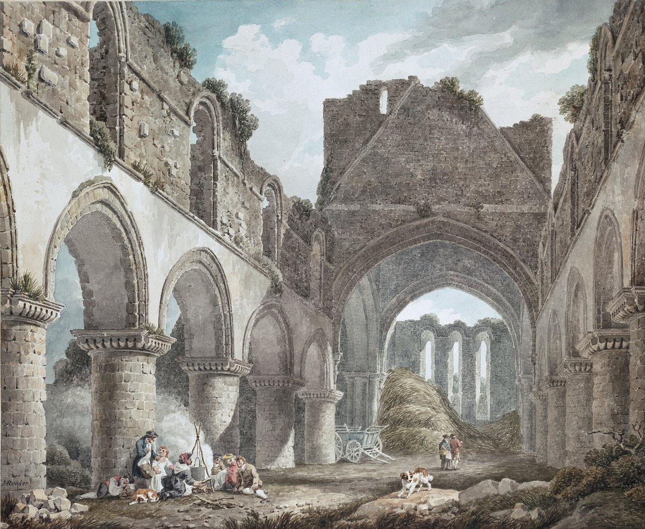 Abadía de Buildwas, Shropshire de Michael Angelo Rooker