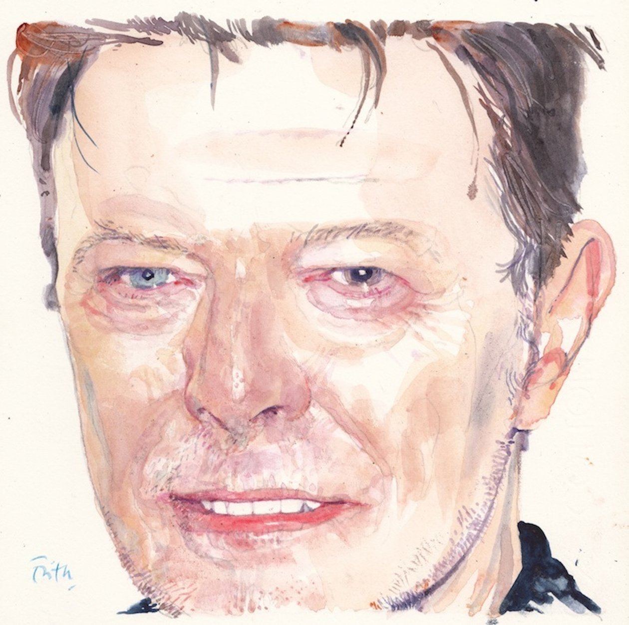 David Bowie (acuarela) de Michael Frith