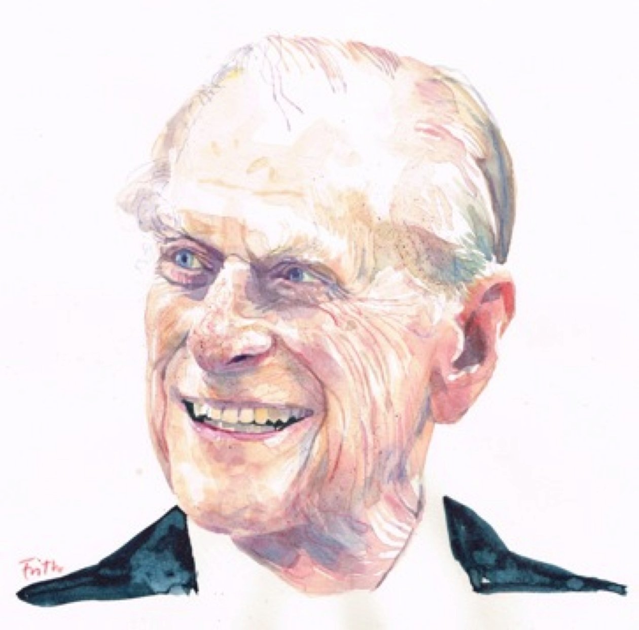 Príncipe Felipe, Duque de Edimburgo (acuarela) de Michael Frith