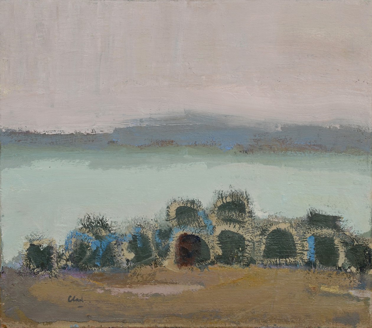 Creels, Mull, 2017 (óleo sobre lino) de Michael G. Clark