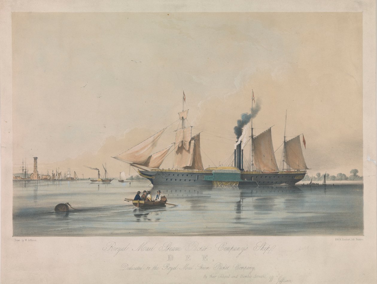 Buque "Dee" de la Royal Mail Steam Packet Company de Michael Hanhart