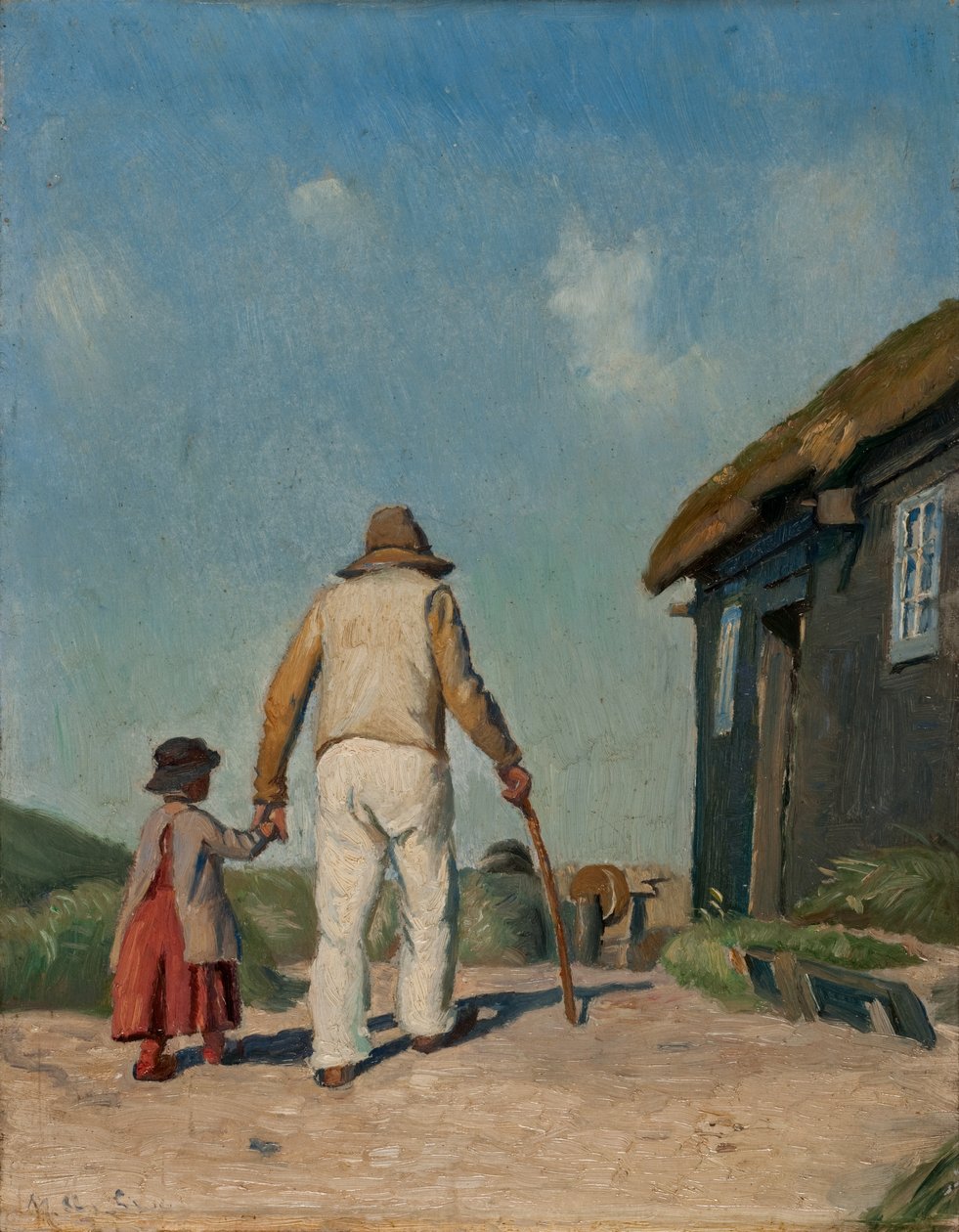 Cristiano Ciego, estudio de Michael Peter Ancher