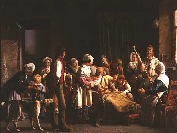 Cumpleaños del bisabuelo, 1837 de Michel Philibert Genod