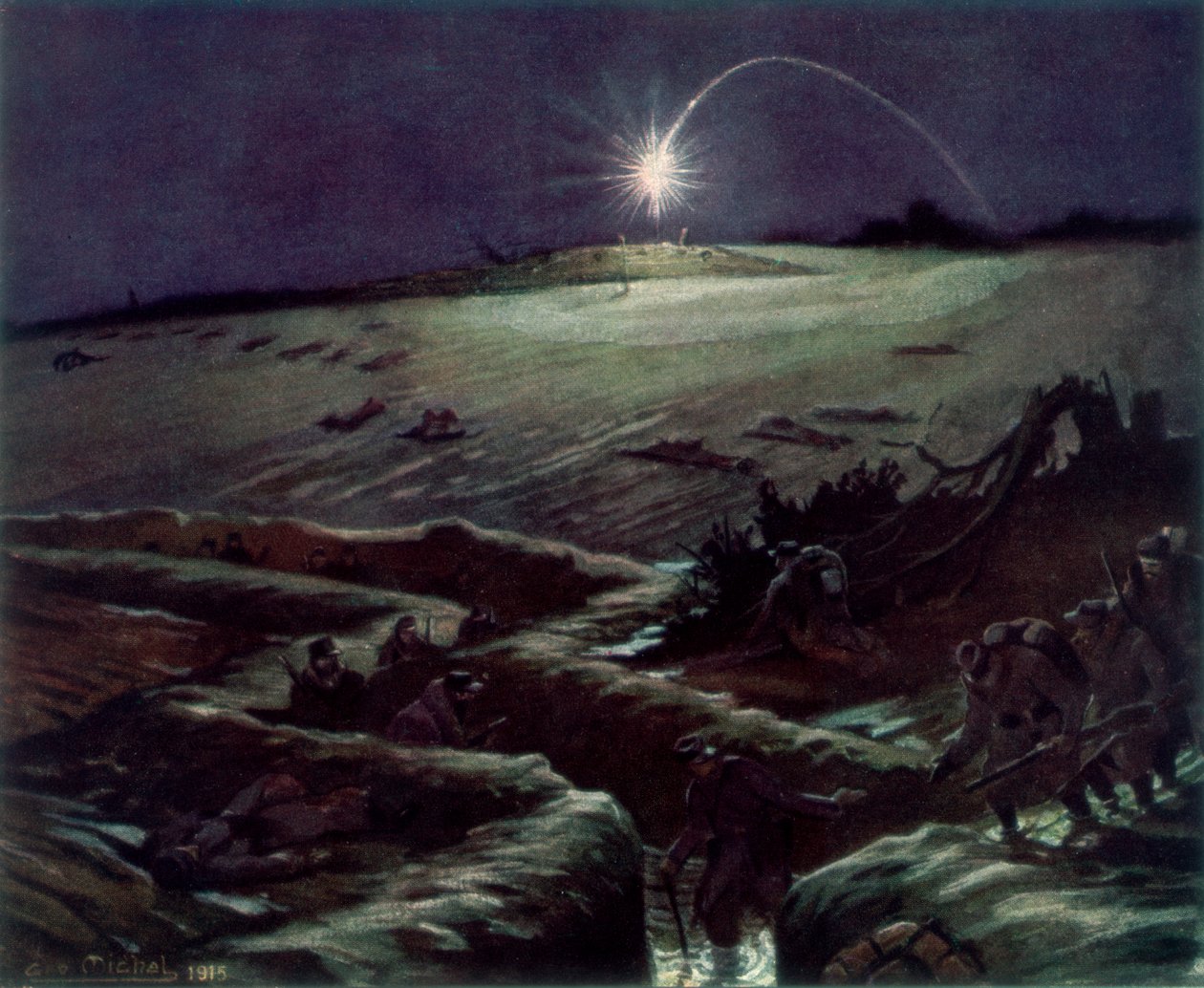 Las trincheras de Noulette, Francia, 1915, 1926 de Michel