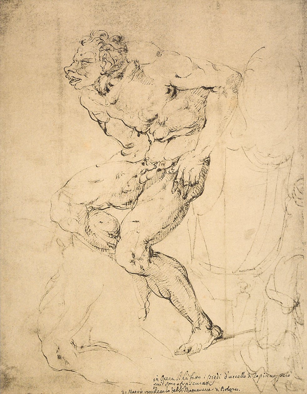 Un diablo de Michelangelo Buonarroti