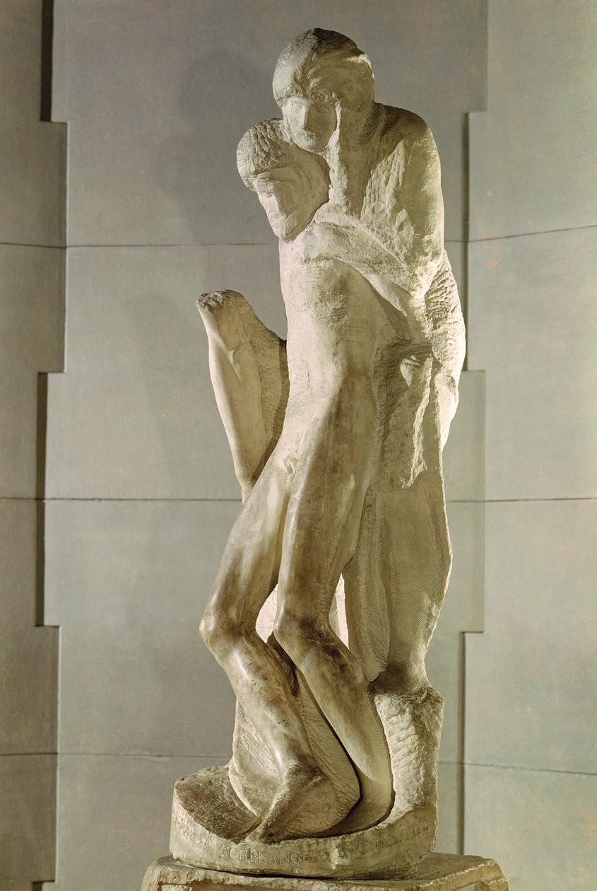 Piedad Rondanini, 1564 (mármol) de Michelangelo Buonarroti