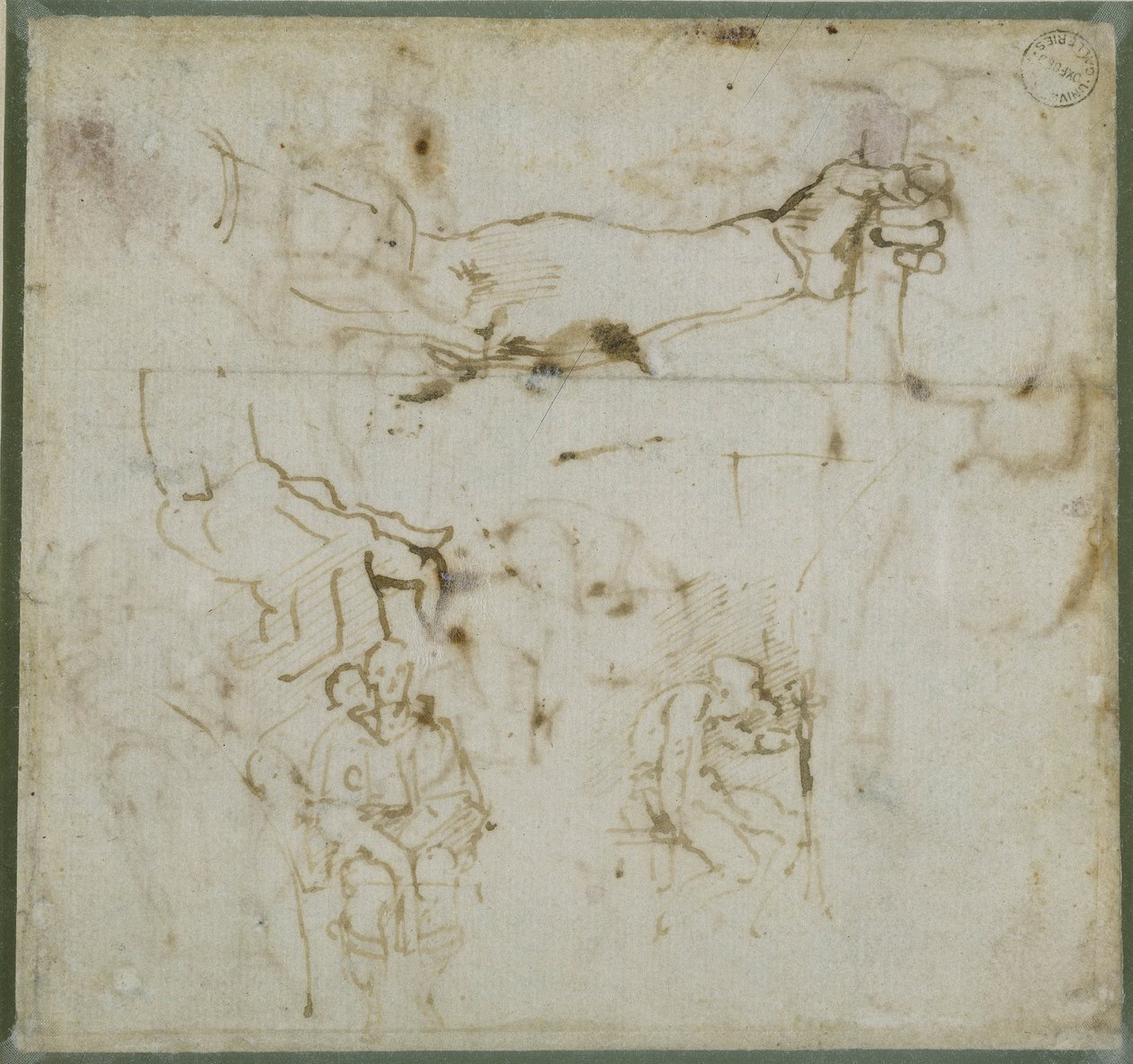 Estudio de un Brazo, c.1511 de Michelangelo Buonarroti