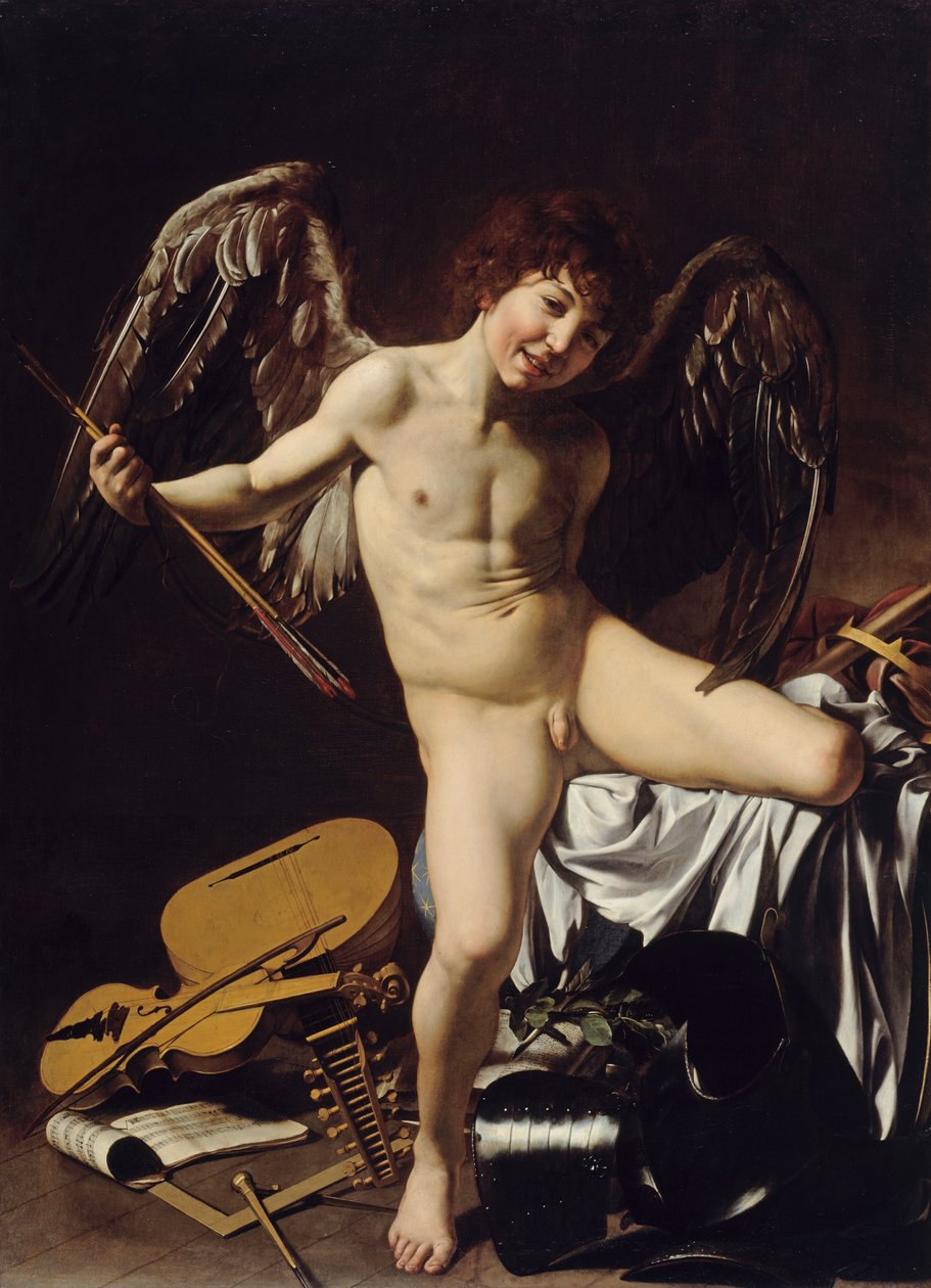 Cupido como Victorioso de Michelangelo Merisi Caravaggio