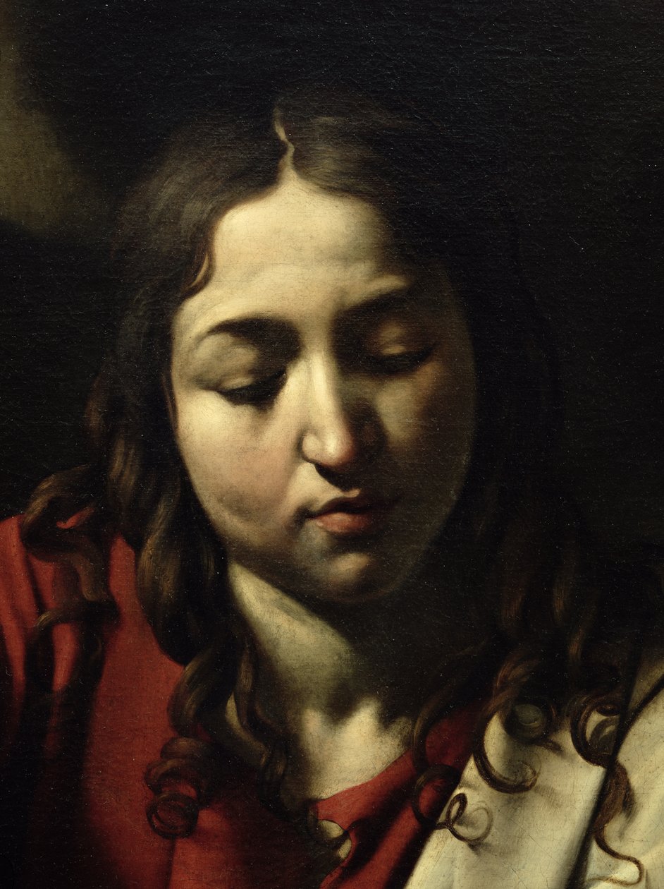 La Cena en Emaús (detalle) de Michelangelo Merisi Caravaggio