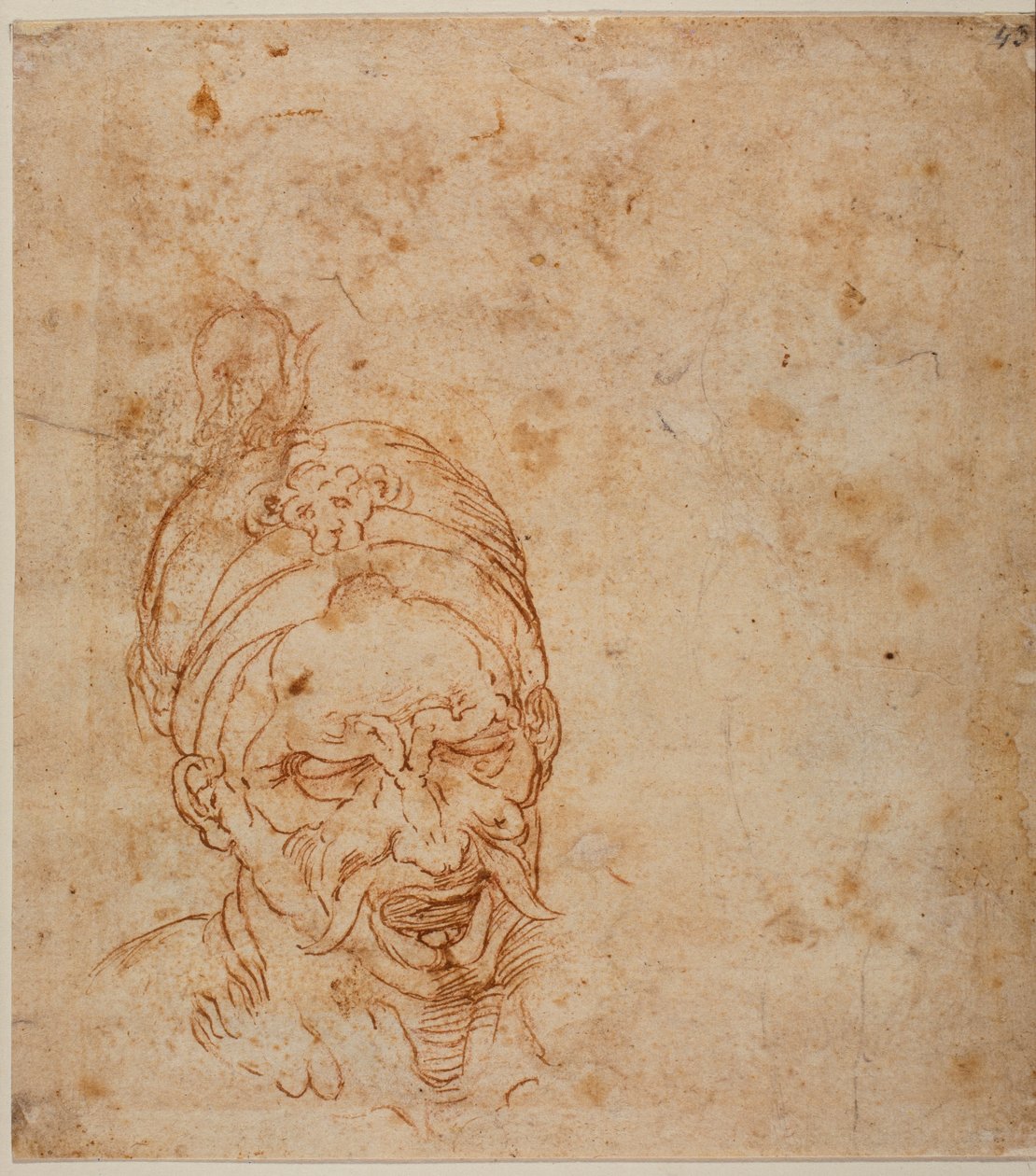 Estudio de la cabeza oriental de Michelangelo (after) Buonarroti
