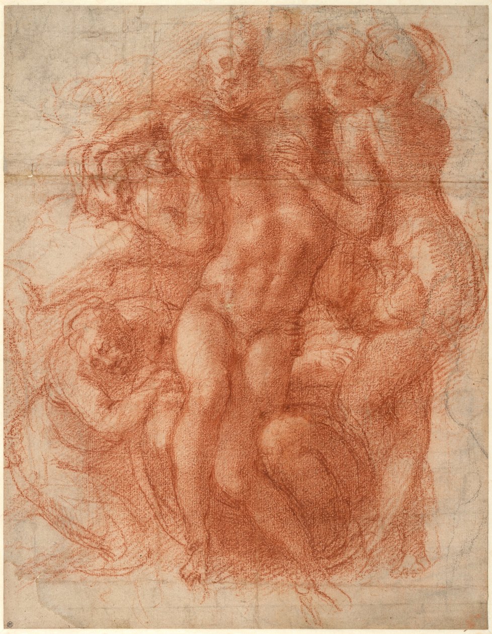 Lamentación (recto), c. 1530 de Michelangelo