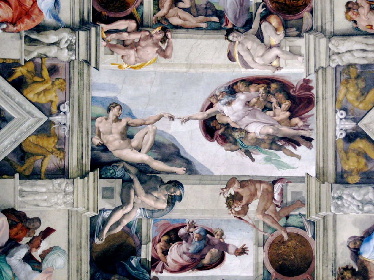 La creación de Adán de Michelangelo