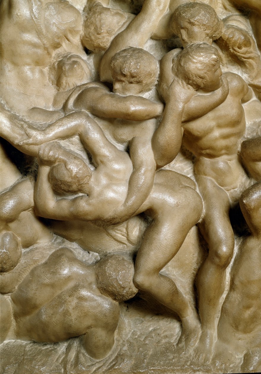 Batalla de los Lapitas contra los Centauros de Michelangelo Buonarroti
