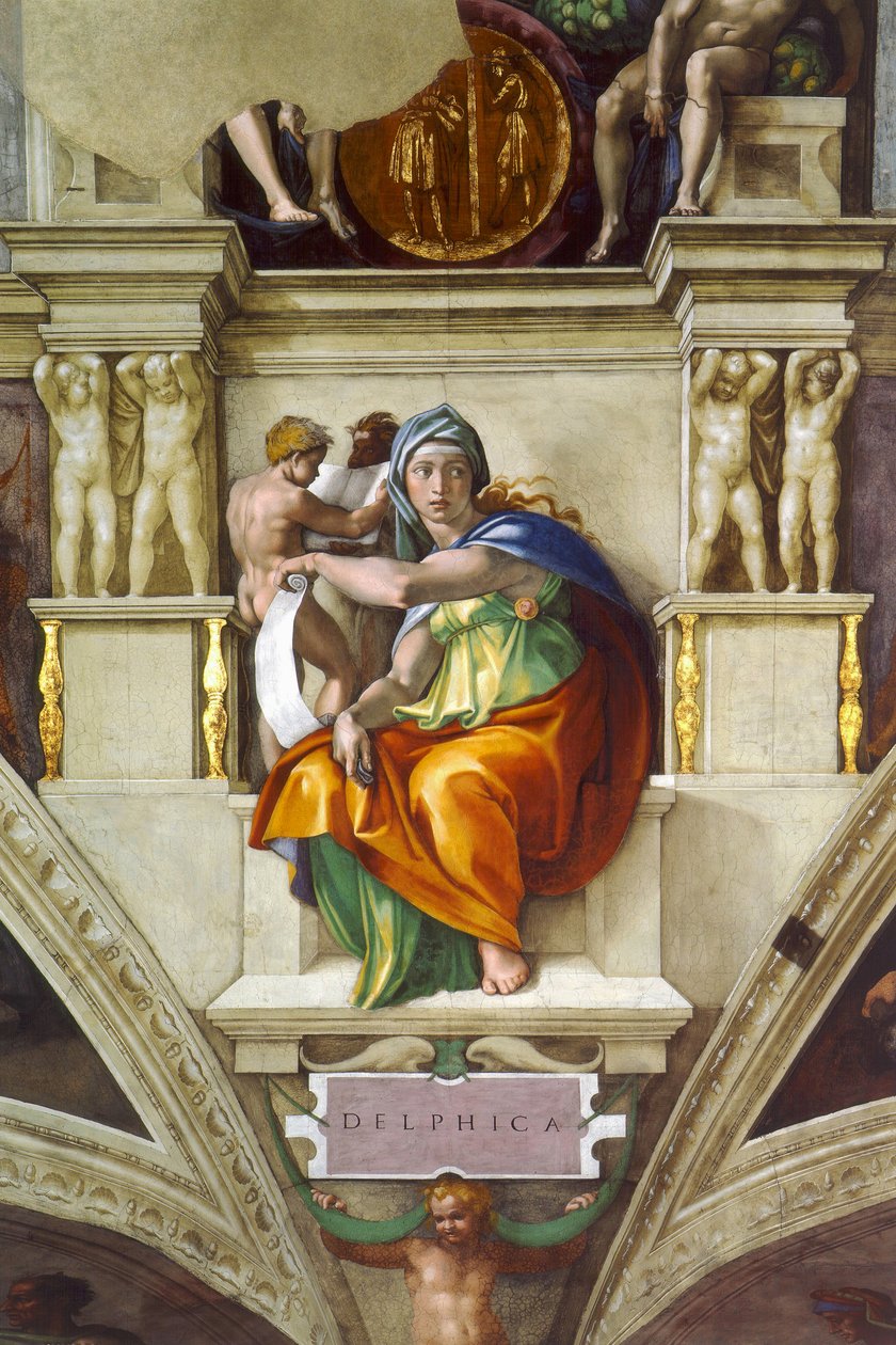 Sibila délfica de Michelangelo Buonarroti