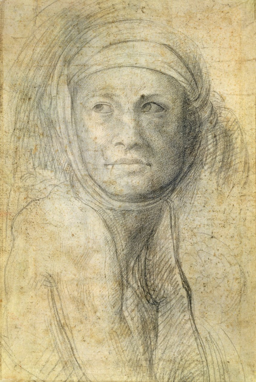 Cabeza de una Mujer de Michelangelo Buonarroti
