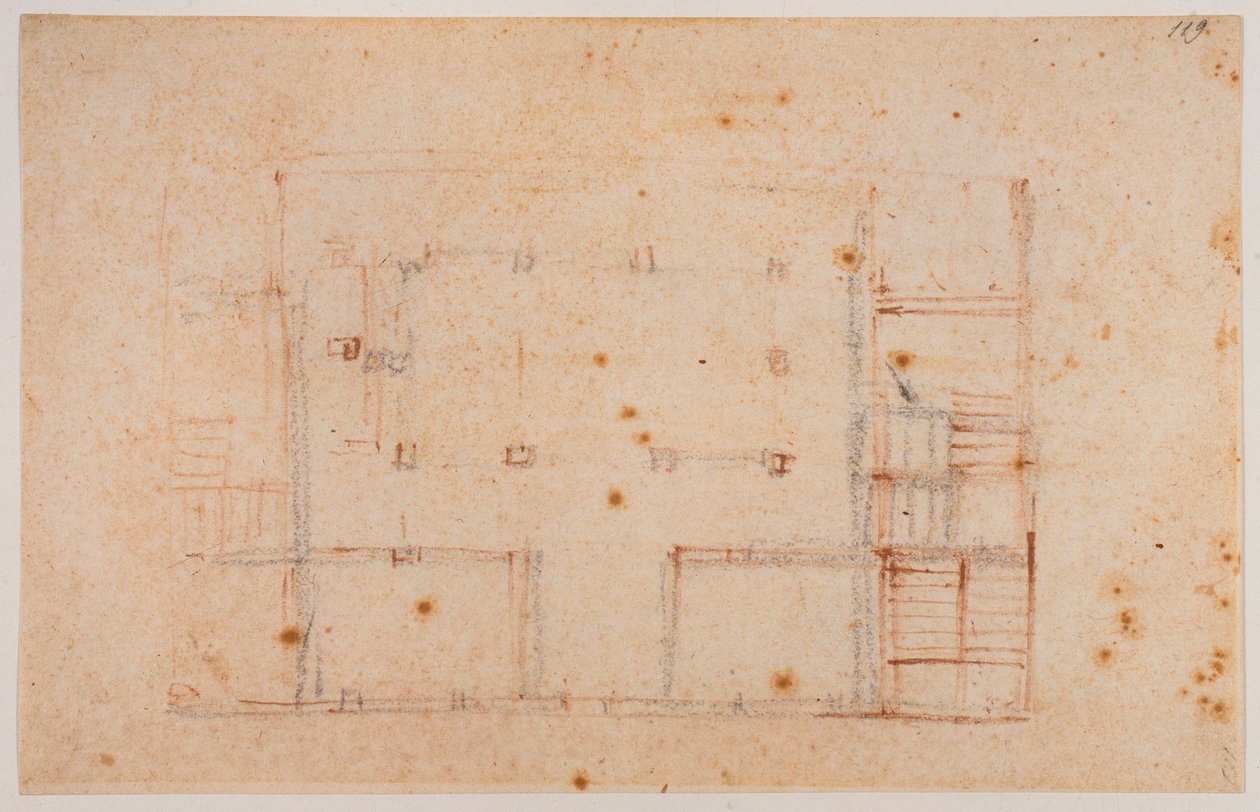 Plano de la casa de Michelangelo Buonarroti