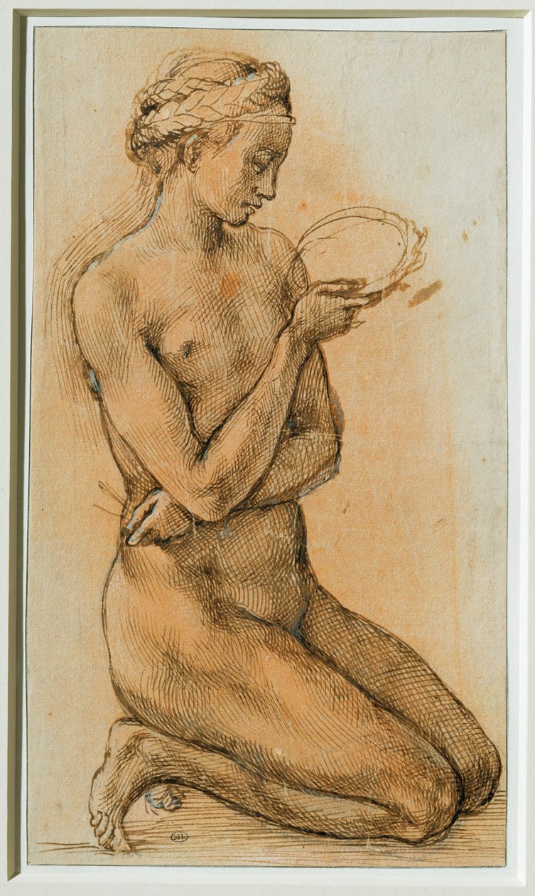 María Magdalena contemplando la Corona de Espinas ... de Michelangelo Buonarroti