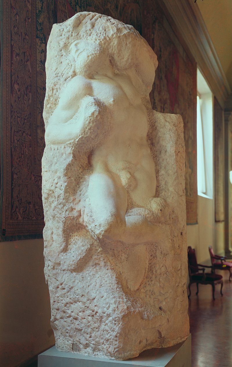 El esclavo despertando, 1519-20 de Michelangelo Buonarroti