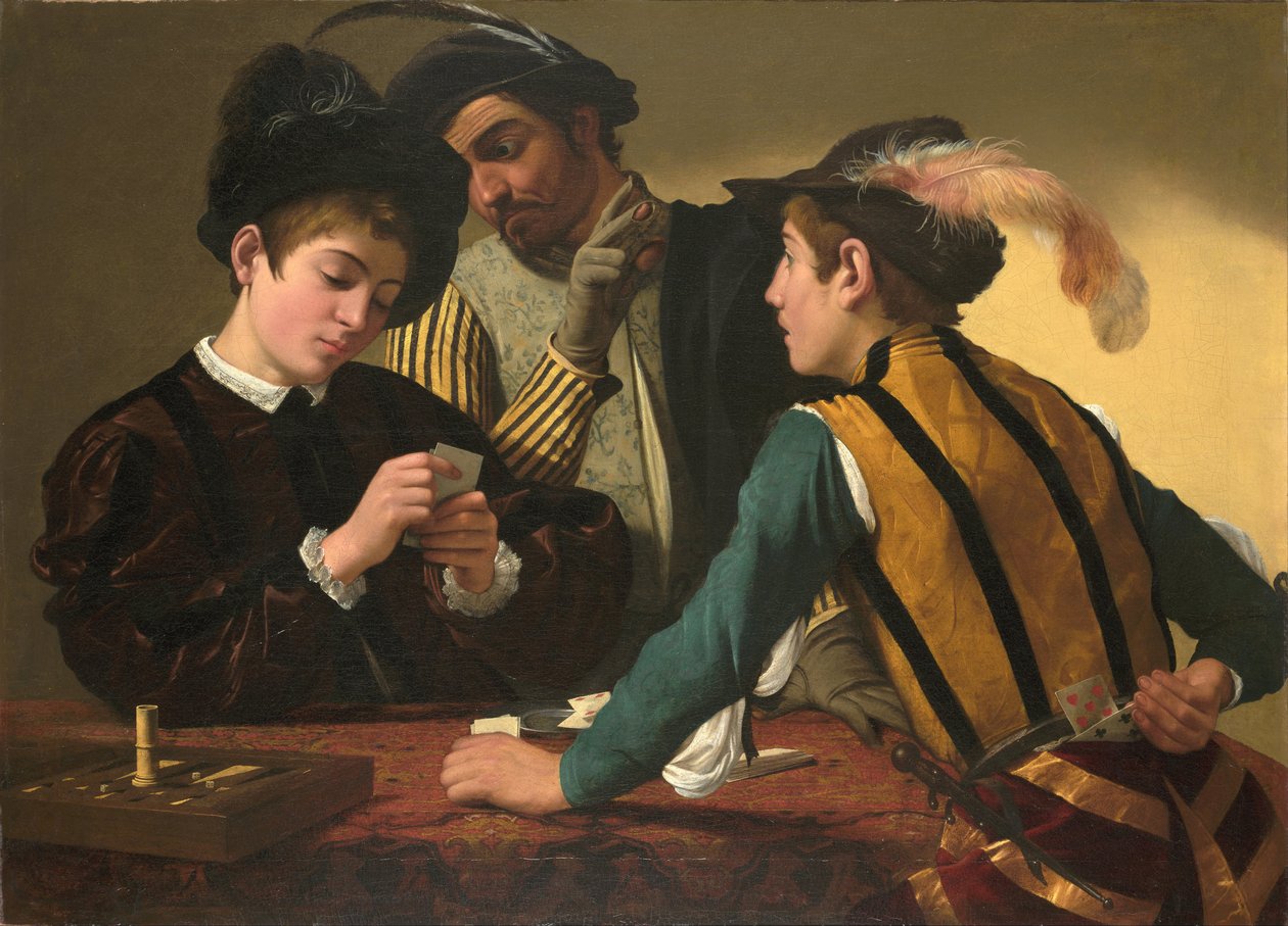 Los Jugadores de Cartas de Michelangelo Merisi Caravaggio